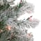 4.5ft. Pre-Lit Flocked Madison Pine Artificial Christmas Tree, Multicolor Lights